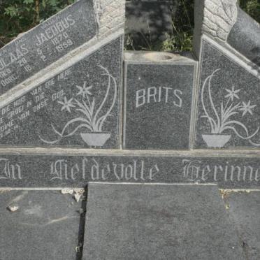 BRITS Nicolaas Jacobus 1870-1959 &amp; Maria Elizabeth OBERHOLZER 1883-1966