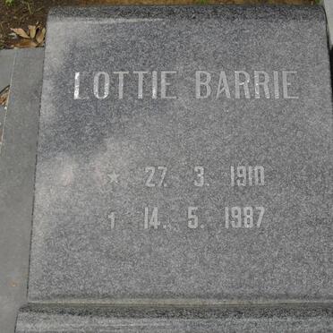 BARRIE Lottie 1910-1987