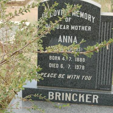 BRINCKER Anna nee ?ERS 1888-1978