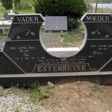 ESTERHUYSE Jan 1919-1995 &amp; Wilna 1924-