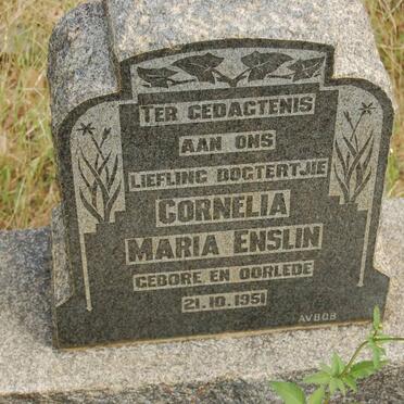 ENSLIN Cornelia Maria 1951-1951