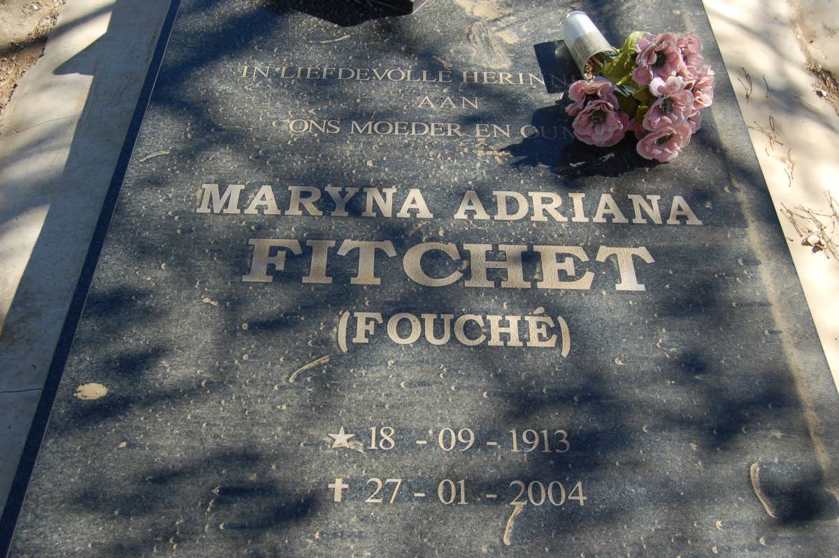 FITCHET Maryna Adriana nee FOUCHE 1913-2004