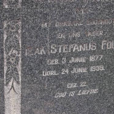 FOURIE Izak Stefanus 1877-1939