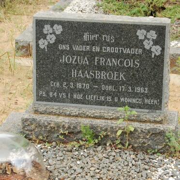 HAASBROEK Jozua Francois 1870-1963