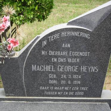 HEYNS Machiel George 1924-1974