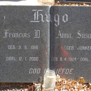 HUGO Francois D. 1918-2000 &amp; Anna Susanna JONKER 1924-1989