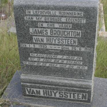 HUYSSTEEN James Broughton, van 1893-1950