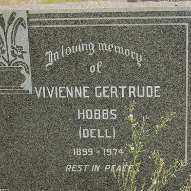 HOBBS Vivienne Gertrude nee DELL 1899-1974