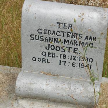 JOOSTE Susanna Mar. Mag. 1930-1941