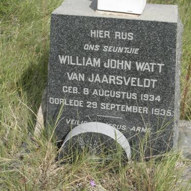 JAARSVELDT William John Watt, van 1934-1935