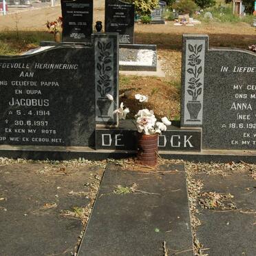 KOCK Jacobus, de 1914-1997 &amp; Anna Elizabeth VAN SCHOOR 1922-1976