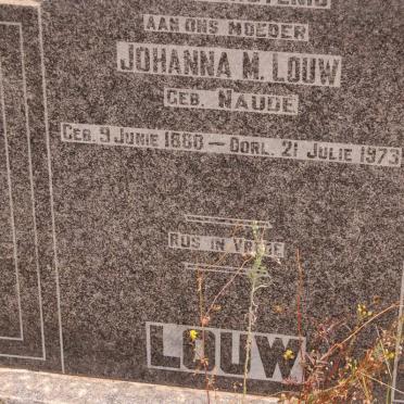 LOUW Johanna M. nee NAUDE 1888-1973