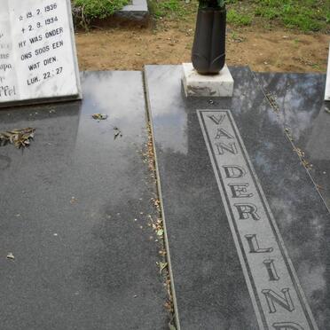 LINDE Jasper Christoffel, van der 1936-1994