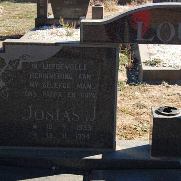 LOUW Josias J. 1933-1994 &amp; Magdalena J. VAN WYK 1935 -