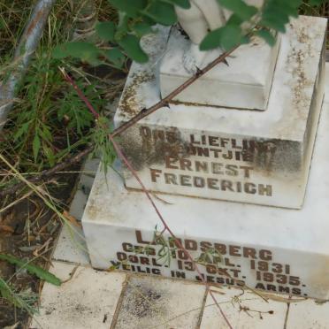 LANDSBERG Ernest Frederich 1931-1935