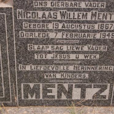 MENTZ Nicolaas Willem 1867-1949