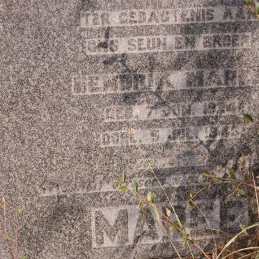 MAREE Hendrik 1924-1945