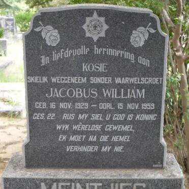 MEINTJES Jacobus William 1929-1959