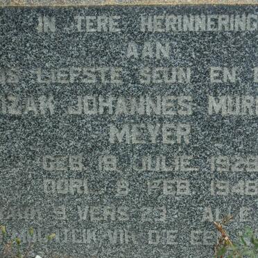 MEYER Izak Johannes Murray 1929-1948