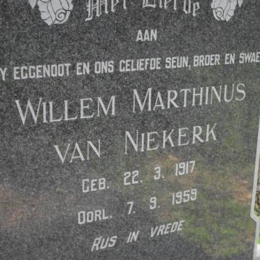 NIEKERK Willem Marthinus, van 1917-1959