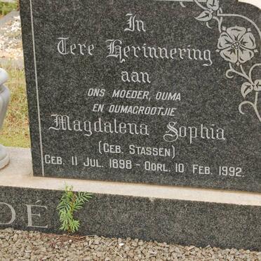 NAUDé Jacobus Francois 1893-1961 &amp; Magdalena Sophia STASSEN 1898-1992