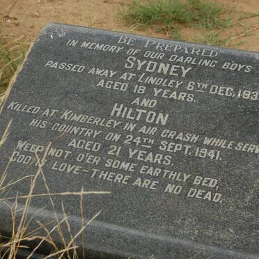 OATES Sydney -1933 :: OATES Hilton -1941