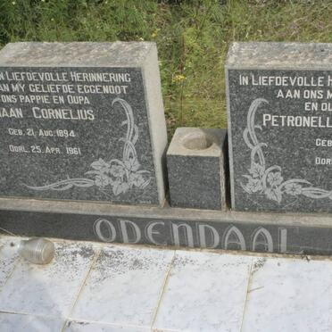 ODENDAAL Adriaan Cornelius 1894-1961 &amp; Petronella Stephasina 1896-1981