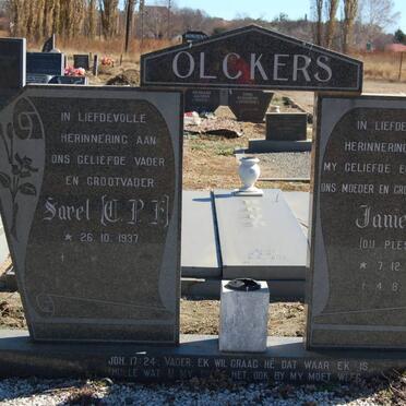 OLCKERS C.P.E. 1937 &amp; Janie DU PLESSIS 1944-1994