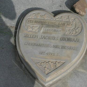 ODENDAAL Willem Jacobus 1883-1932