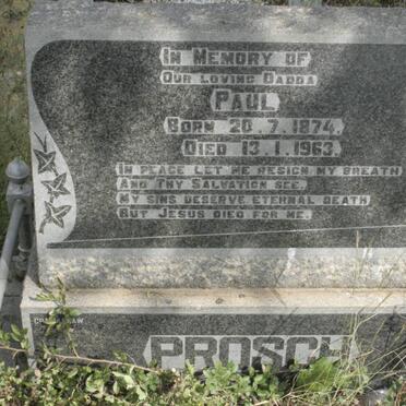 PROSCH Paul 1874-1963