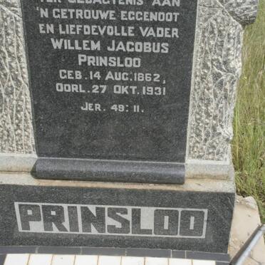 PRINSLOO Willem Jacobus 1862-1931