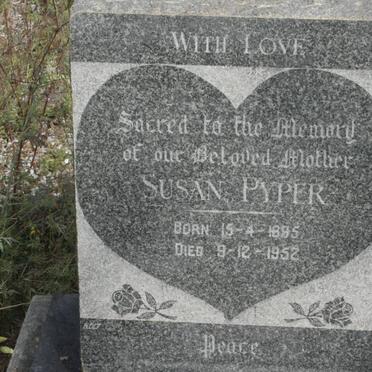 PYPER Susan 1895-1952