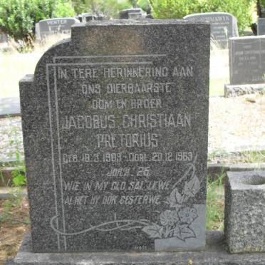 PRETORIUS Jacobus Christiaan 1909-1963