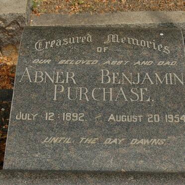 PURCHASE Abner Benjamin 1892-1954
