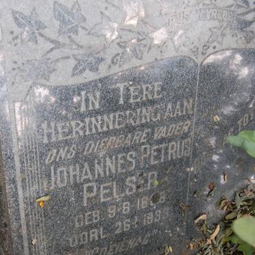 PELSER Johannes Petrus 1868-1933