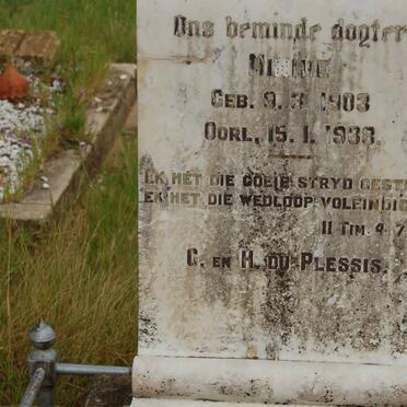 PLESSIS Minnie, du 1903-1938