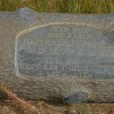 PRINSLOO Marthinus P. 1877-1938
