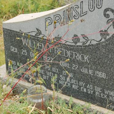 PRINSLOO Willem Frederick 1927-1960