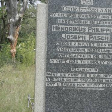 PASCH Hendrikus Philippus Joseph 1865-1936