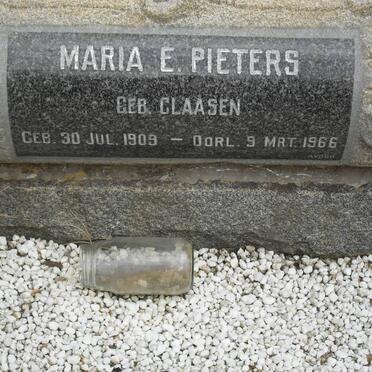 PIETERS Maria E. nee CLAASEN 1909-1966