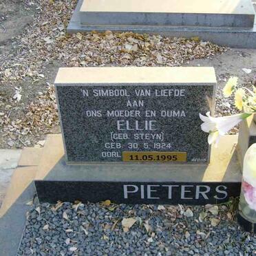 PIETERS Ellie nee STEYN 1924-1995