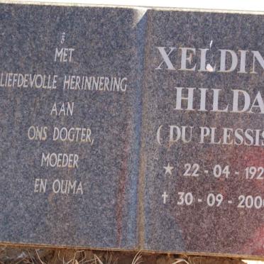 PLESSIS Xeldine Hilda, du 1927-2000
