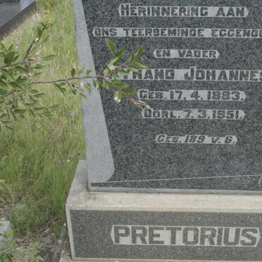 PRETORIUS Wynand Johannes 1883-1951