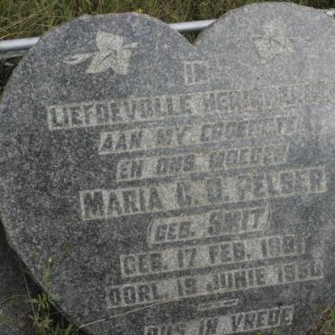 PELSER Maria C.G. nee SMIT 1891-1950