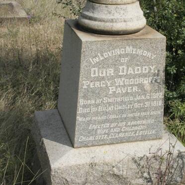 PAVER Percy Woodroffe 1822-1918