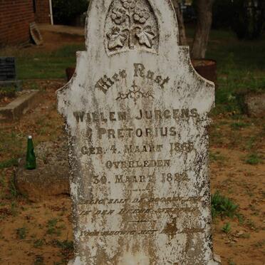 PRETORIUS Willem Jurgens 1865-1892