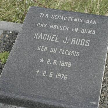 ROOS Rachel J. nee DU PLESSIS 1899-1976