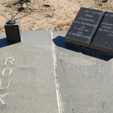 ROUX Ferdinand Kimberley Smartenryk 1915-1992 &amp; Anna Francina BORNMAN 1915-2003