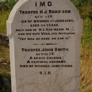 ROBINSON H.J. -1900 :: SMITH John -1900