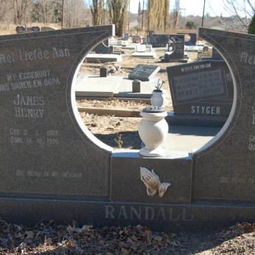 RANDALL James Henry 1909-1990 &amp; Johanna Hendrina 1916-